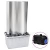 vidaXL Fonte de jardim 60,2x37x122,1 cm a&ccedil;o inoxid&aacute;vel prateado