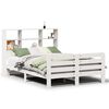 vidaXL Cama sem colch&atilde;o 160x200 cm madeira de pinho maci&ccedil;a branco