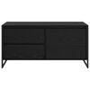 vidaXL Gabinete para TV com gaveta Carvalho Preto 100 x 36 x 49.5 cm
