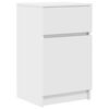 vidaXL Mesa de cabeceira 39x35x65 cm derivados de madeira branco