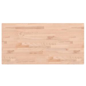 vidaXL Tampo de mesa retangular 80x40x1,5 cm madeira de faia maci&ccedil;a