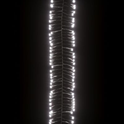 vidaXL Cordão de luzes agrupadas 1000 luzes LED 11 m PVC branco frio
