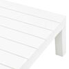vidaXL 3 pcs conjunto lounge para jardim pl&aacute;stico branco