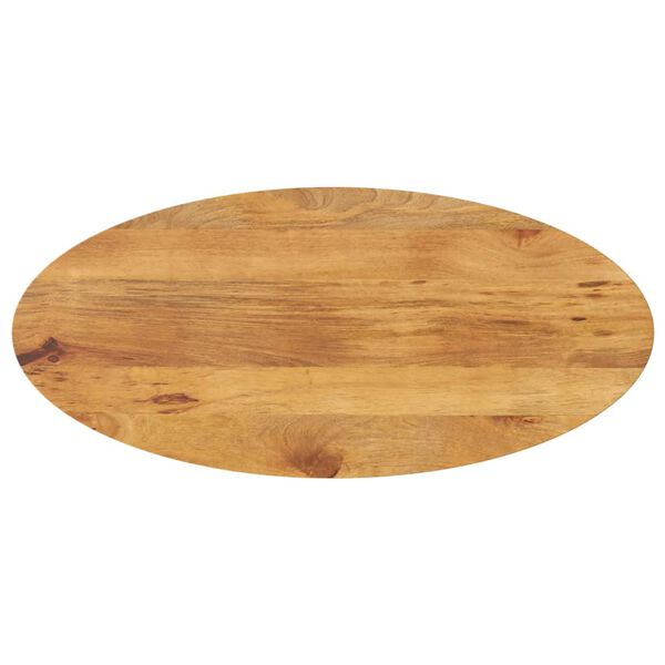 vidaXL Tampo de mesa oval 100x40x2,5 cm madeira de mangueira maciça