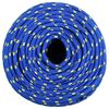 vidaXL Corda de barco 6 mm 50 m polipropileno azul