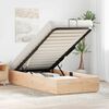 vidaXL Estrutura de Cama Ottoman com armazenamento Natural 80 x 200 cm