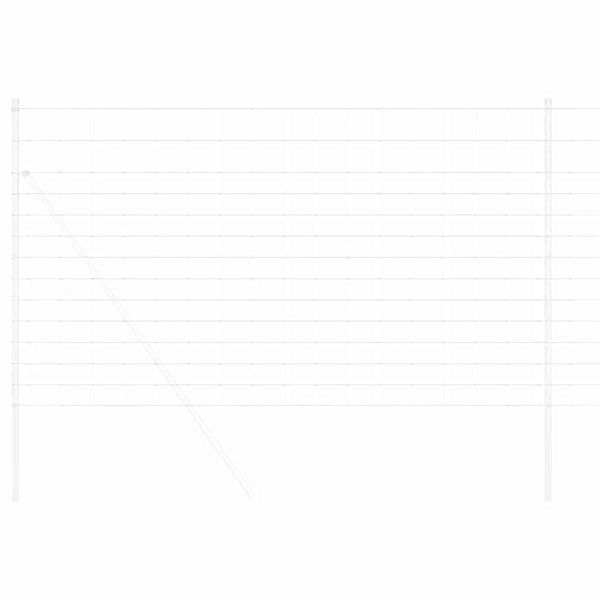 vidaXL Cerca de campo Prateado 25 x 1.4 m Aço galvanizado