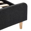 vidaXL Estrutura de cama 90x200 cm serapilheira cinzento-escuro