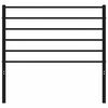 vidaXL Cabeceira de cama 107 cm metal preto