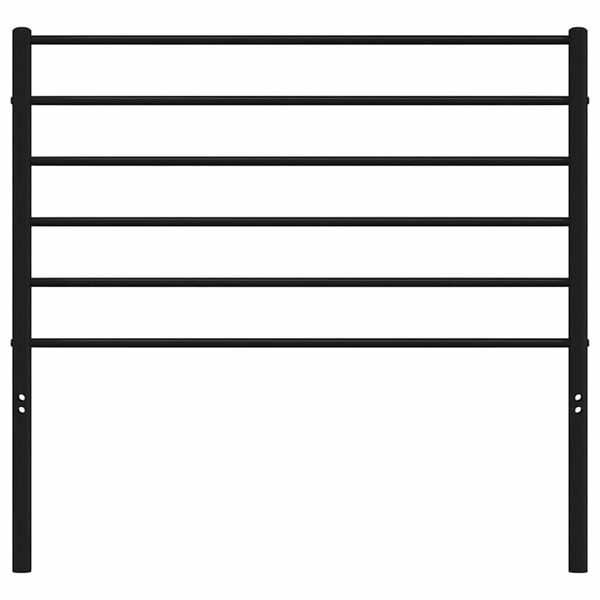 vidaXL Cabeceira de cama 107 cm metal preto