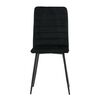 Venture Home Cadeiras de jantar Windu 2 pcs veludo preto
