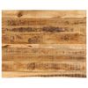 vidaXL Tampo de mesa borda viva 100x80x2,5 cm mangueira &aacute;spera maci&ccedil;a