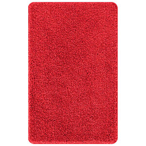 vidaXL Tapete de Banho Antiderrapante Vermelho 50 x 80 cm PP