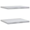 vidaXL Prateleiras de parede 2 pcs 50x40 cm a&ccedil;o inoxid&aacute;vel prateado