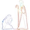 vidaXL Figura de Maria e Jos&eacute; com 264 LEDs 40x55&38x100 cm