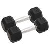 vidaXL Halteres 2 pcs 6 kg total ferro fundido