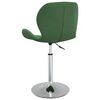 vidaXL Cadeiras de jantar giratorias 2 pcs veludo verde-escuro