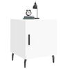 vidaXL Mesa de cabeceira 2 pcs 40x40x50 cm derivados de madeira branco