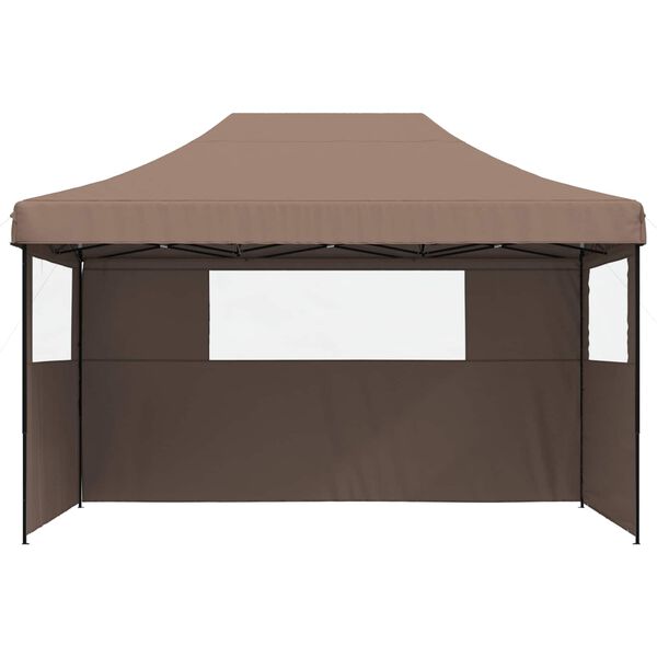 vidaXL Tenda de Festa Castanho 292 x 440 x 315 cm Tecido Oxford
