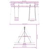 vidaXL Conjunto de baloiços p/ exterior c/ um baloiço e baloiço ninho
