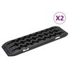 vidaXL Placas de tra&ccedil;&atilde;o 2 pcs 106x30,5x7 cm nylon preto