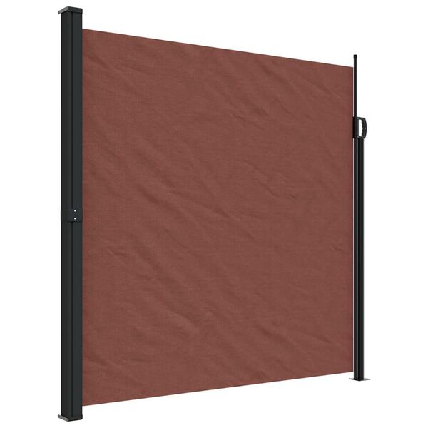 vidaXL Toldo lateral retr&aacute;til 200x600 cm castanho