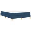 vidaXL Cama Box com colch&atilde;o Azul 140 x 200 cm tecido