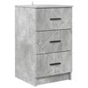 vidaXL Arm&aacute;rio de Cabeceira Cinzento cimento 38 x 38 x 66 cm