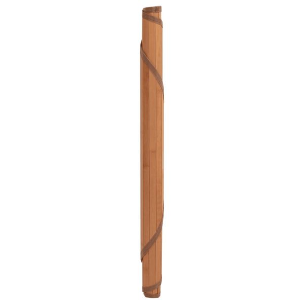 vidaXL Tapete redondo 100 cm bambu castanho