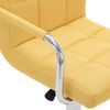 vidaXL Cadeiras de bar 2 pcs tecido amarelo