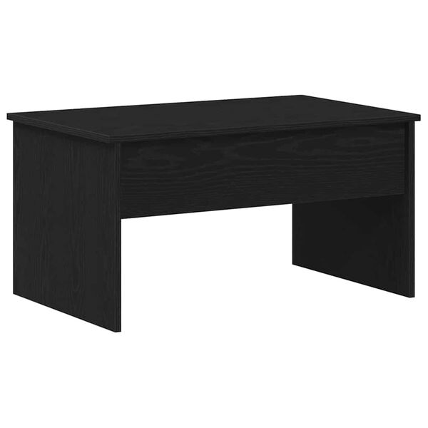 vidaXL Mesa de centro Carvalho Preto 80 x 50,5 x 41,5 cm