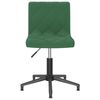 vidaXL Cadeiras de jantar giratorias 2 pcs veludo verde-escuro