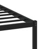 vidaXL Estrutura de cama sem colchão 137x190cm metal carvalho castanho