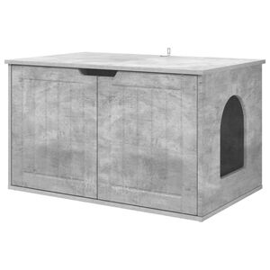 vidaXL Casa para Gatos Concreto 85 x 55 x 50,5 cm Derivados de Madeira