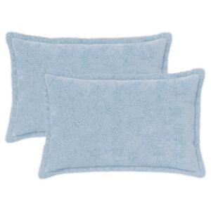 vidaXL Capa almofada 2 unid. HOUTEN Azul-Claro 30 x 50 cm