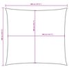 vidaXL Para-sol vela tecido oxford quadrado 4x4 m cinzento-acastanhado
