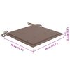 vidaXL Cadeiras de jardim c/ almofadões 4 pcs madeira de acácia maciça