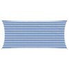 vidaXL Vela de Sombra Azul e Branco 2 x 4 m HDPE