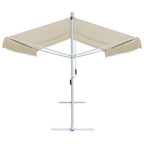 vidaXL Toldo de p&eacute; 500x300 cm creme