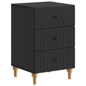 vidaXL Arm&aacute;rio de Cabeceira Preto 43x 41 x 66,5 cm