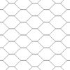 vidaXL Cerca Hexagonal Cinzeto 1,5 x 100 m PVC