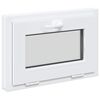 vidaXL Janela de por&atilde;o RISOR 60 x 40 cm PVC e Vidro Branco