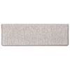 vidaXL Tapetes escada adesivos aspeto sisal 30 pcs 65x21x4cm platina