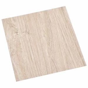 vidaXL Pranchas de Piso Branco e Cor de Madeira 5,11 m&sup2; 55 unid. PVC