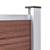 vidaXL Painel de veda&ccedil;&atilde;o para jardim 526x106 cm WPC castanho