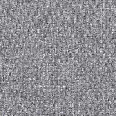 vidaXL Banco c/ almofadões 113x64,5x75,5 cm tecido cinzento-claro