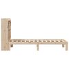 vidaXL Cama com estante sem colch&atilde;o 90x190 cm pinho maci&ccedil;o