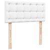 vidaXL Cama otomana com colch&atilde;o 100x200 cm couro artificial branco