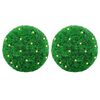 vidaXL Bolas artificiais de buxo com luzes LED 2 pcs verde 35 cm