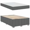 vidaXL Estrutura da Cama com colch&atilde;o Cinza Escuro 120 x 200 cm tecido